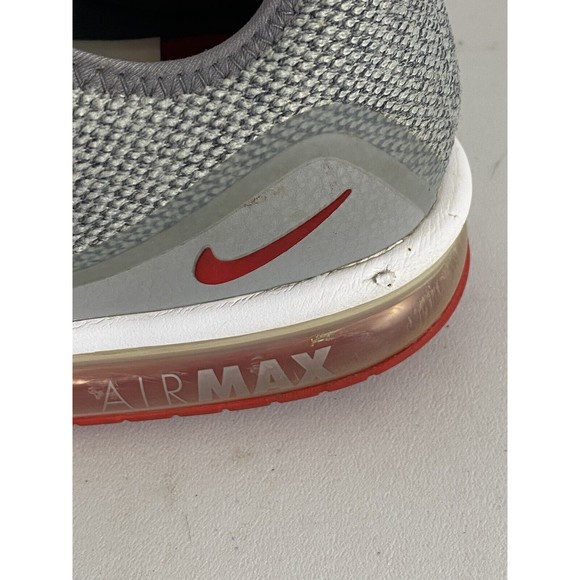 Nike Air Max Sequent 3 Men Shoes Size 13  Running Shoes Gray Red White main image 5